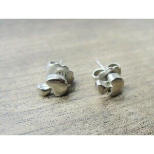 VTG 925 Sterling Silver Mushroom Post Earrings
